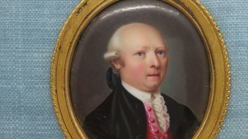 Miniature sur émail - Ecole de Genève, vers 1800