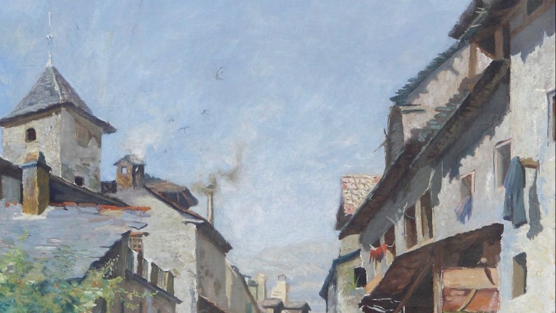 d'après Edouard JEANMAIRE (1847-1916) - Sion, quartier des Tanneries, fin du XIXe