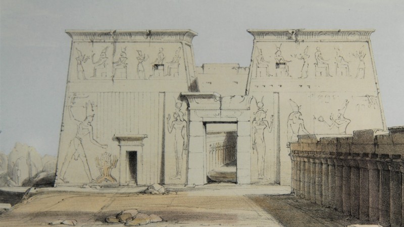 David ROBERTS (1796-1864) - Temple de Philae, 1846