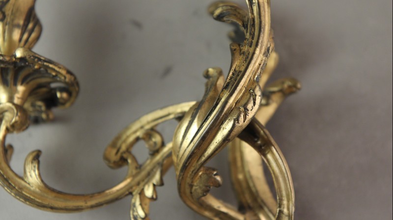 Paire d'appliques en bronze doré - Epoque Louis XV