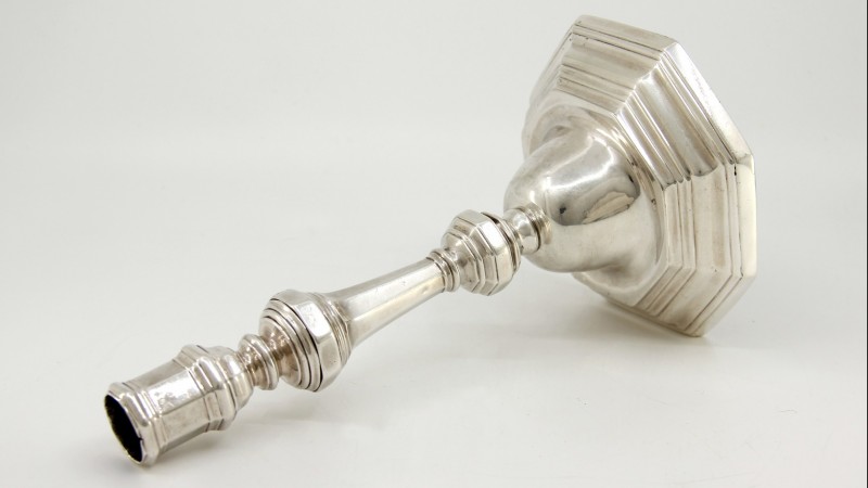 Flambeau en argent, Calais vers 1760 - Jean-Adrien Duval (actif de 1756 à 1764)