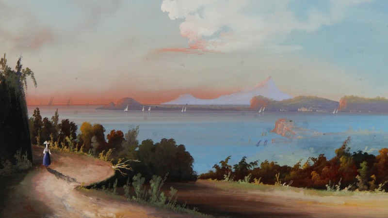 Gouache napolitaine - Golfo di Baja [Baie de Naples], vers 1840