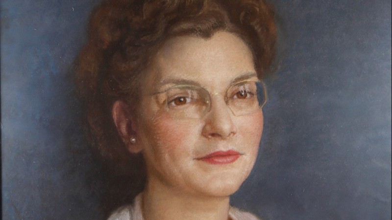 François de RIBAUPIERRE (1886-1981) - Portrait de femme, pastel, 1949