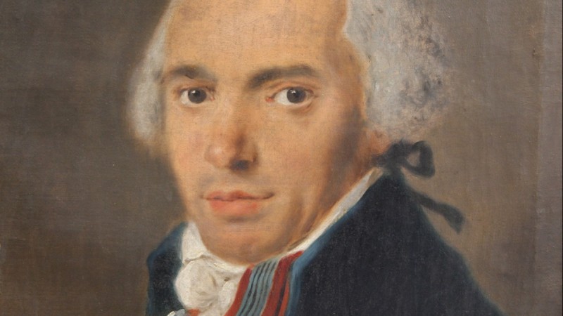 Portrait d'homme, fin XVIIIe - Daté au dos 1796