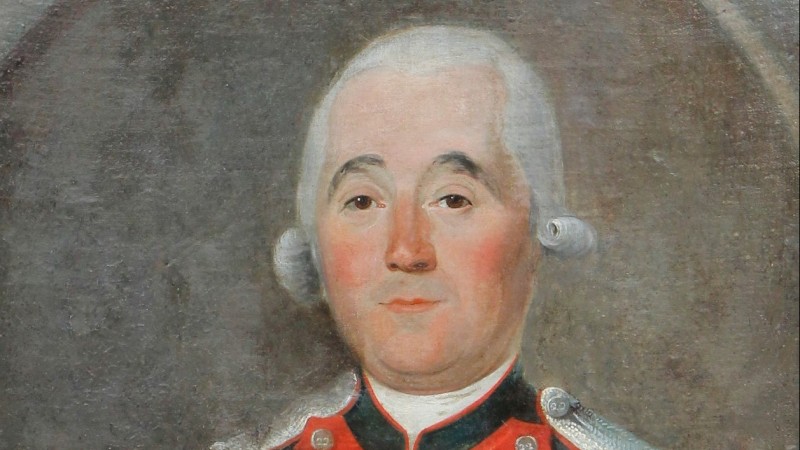 Portrait d'officier de dragons, vers 1780 - 22e Régiment Languedoc