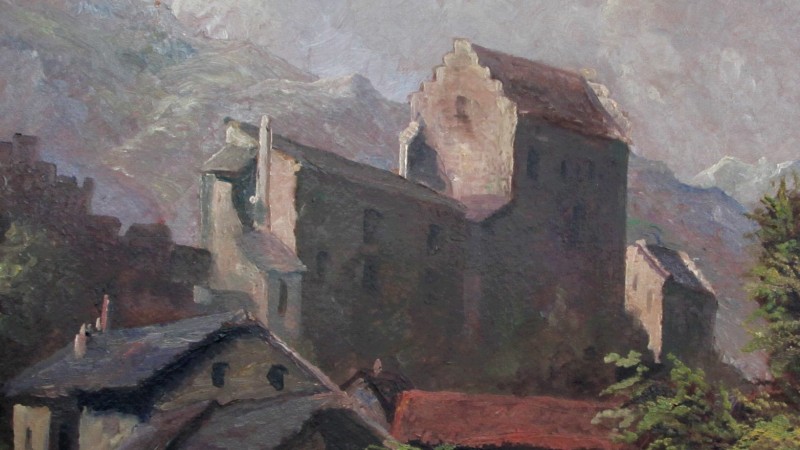 François DUVAL (1869-1937) - Vieille ville de Sion