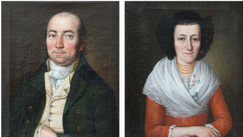 Paire de portraits - Suisse, s.d. Berne, vers 1800