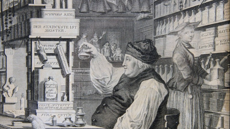 La Pharmacie Rustique, 1774-1775 - Gottfried Locher (1735-1795) & Bartholomaüs Hübner (1727-1795)