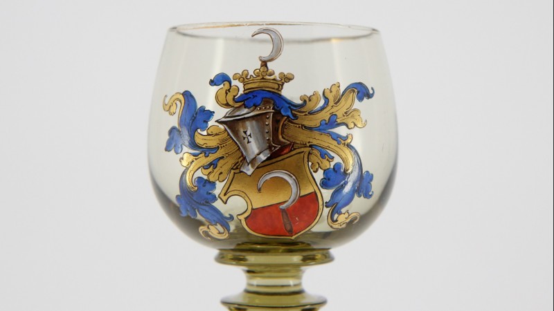 Studentika - verre de fraternité, 1894 - Soc. Lus. Sorabica, Leipzig, Noël 1894