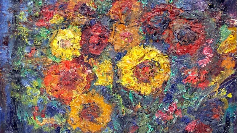 Christiane ZUFFEREY (1920-2011) - Bouquet, 1975