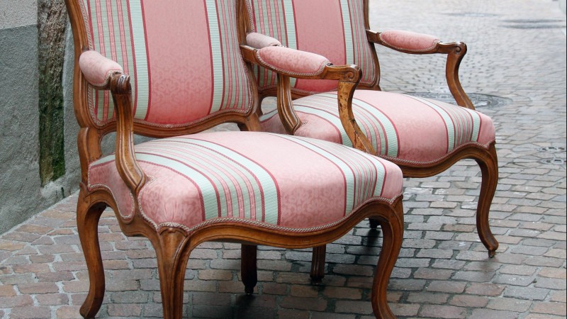 Paire de fauteuils à la Reine d'époque Louis XV - Estampille de François CANOT — Lyon, vers 1760