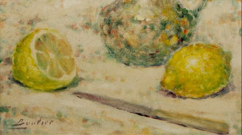 Lucien BOULIER (1882-1963) - Nature morte aux citrons