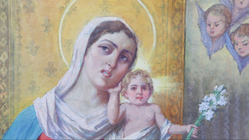 Antonio de GRADA (1858-1938) - Vierge à l'Enfant, 1929