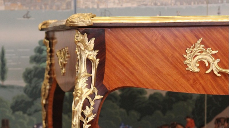 Bureau plat de style Louis XV - vers 1880