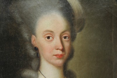 Georg Oeri & Cleopha von Meiss - Paire de portraits, Zurich 1779