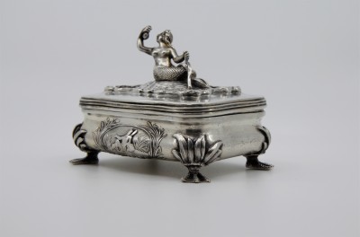 Boîte sirène en argent massif - Autriche, Vienne 1861