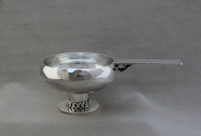 Saucière Art Déco, par Jean Després - Métal argenté