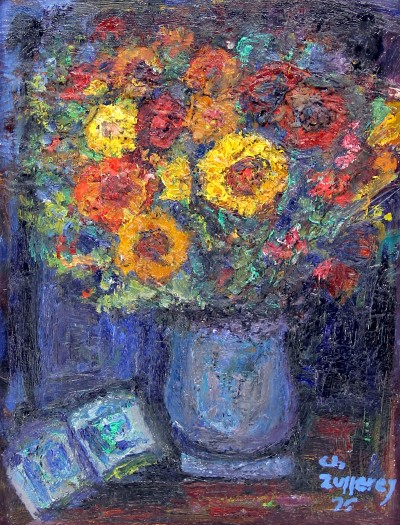 Christiane ZUFFEREY (1920-2011) - Bouquet, 1975