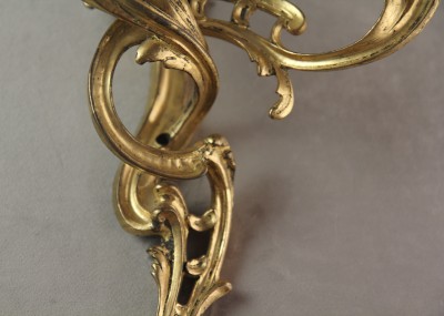 Paire d'appliques en bronze doré - Epoque Louis XV