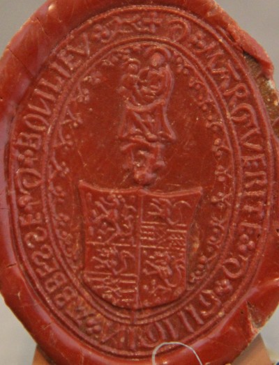Marguerite de Gingins, abbesse de Bonlieu - Grand sceau de cire, ca 1460