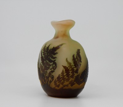 Emile GALLÉ (1846-1904) - Vase gourde fougères, vers 1900