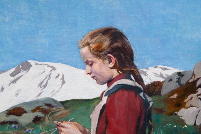 Hans WIDMER (1872-1925) - La bergère, 1905