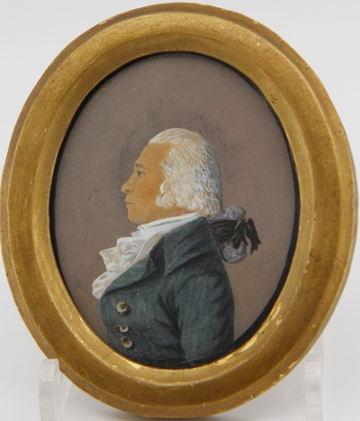 Johann Rudolf FOLLENWEIDER (1774-1847) - Portrait d'homme miniature, 1794