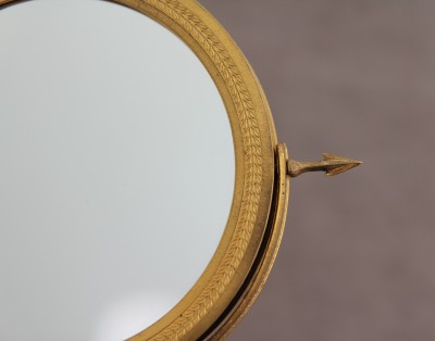 Miroir de table en bronze doré - Epoque Empire - Restauration