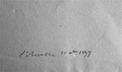 Mention manuscrite, très certainement de la main d'Alfred Beurdeley, de la parution dans le numéro de l'Aurore du 20 décembre 1897