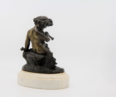 Putto musicien - Bronze attribué à Charles-Gabriel Lemire (1741-1827)