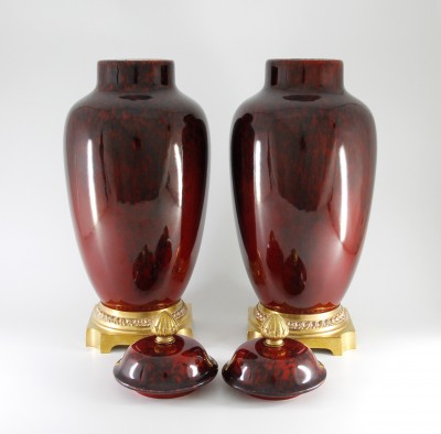 Paul Milet — Paire de vases couverts - Sèvres, vers 1920
