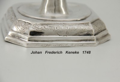 Petit flambeau de toilette - Allemagne, vers 1720-1730