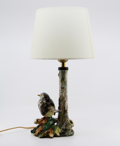 Lampe oiseau en porcelaine - Cacciapuoti, Naples