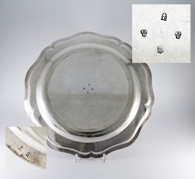 Paire de plat ronds en argent, Lausanne vers 1770 - Elie Papus & Pierre-Henri Dautun