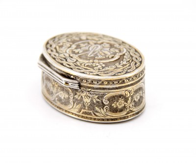 Tabatière en argent partiellement doré, début de l'époque Louis XVI - Claude Guignard, Paris 1775-1776