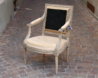 Fauteuil d'époque Louis XVI - attribué à Claude II Sené, dit le Jeune