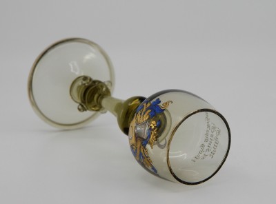 Studentika - verre de fraternité, 1894 - Soc. Lus. Sorabica, Leipzig, Noël 1894