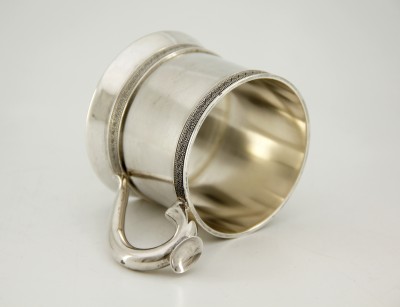 Porte-verre en argent, Saint-Pétersbourg - Frères Grachev, vers 1900 — Frise de triangles