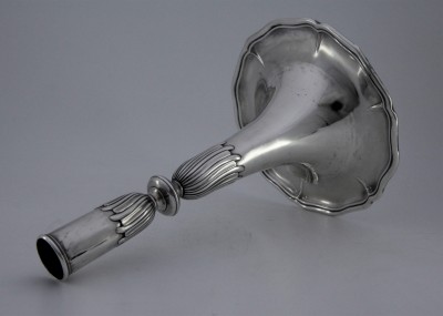 Flambeau-trompette en argent, XVIIIe - Lausanne, sans doute Coste & Henry, vers 1780