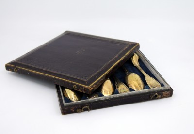 Six cuillères en vermeil, XVIIIe - Strasbourg, vers 1760