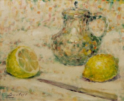 Lucien BOULIER (1882-1963) - Nature morte aux citrons