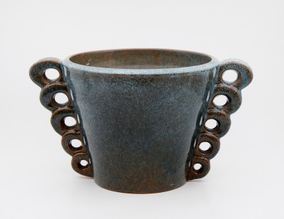 MENELIKA - Hélène Imbert-Amoudruz & Charles Imbert - Vase en faïence émaillée, vers 1940
