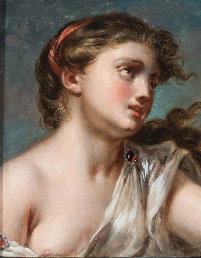 attribué à Jacques-Antoine Vallin (1760-1835) - Tête de caractère, d'après J.-B. Greuze