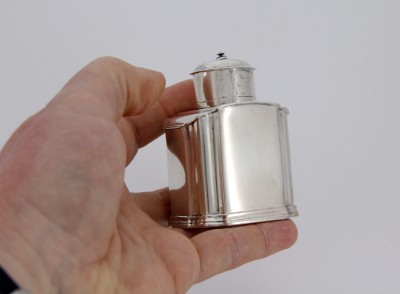 Petite boîte à thé en argent, Kassel vers 1720 - Johann Christian Perti & Ludwig Rollin