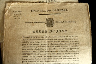 Ordres du jour - Etat-Major de la Grande Armée, 1806 et 1807