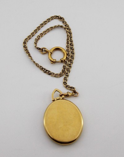 Montre de poche Longines - Boîtier ovale plaqué or, vers 1970