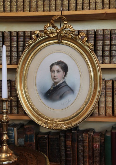 Eugénie de Landerset (*1834) - Portrait au pastel, vers 1860