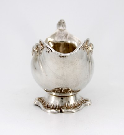Saucière rocaille en argent massif - Suède, vers 1900