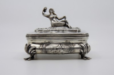 Boîte sirène en argent massif - Autriche, Vienne 1861