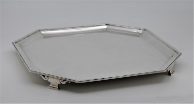 Présentoir Art Déco en argent massif - Roberts & Belk, Sheffield 1935